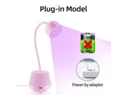 Mini Lâmpada Led Para Unhas 24w, Secador De Unhas, Esmalte Para Manicure, Cola, Secagem Rápida, Luz Uv, Lâmpada De Mesa Flexível 360° Ly Ebike