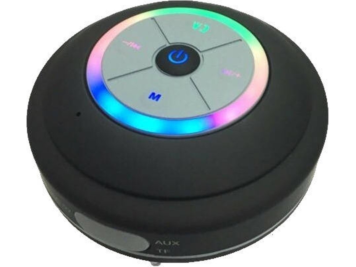 Coluna Bluetooth Sem Fios Q9 Com Led, Rdio Fm E Ventosa Prova De Gua | Orysin