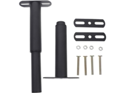 Kallory Conjunto De 2 Pés Apoio Ajustáveis Para Móveis, Pés Centrais De Metal Reforçado Para Estrutura Cama, Cor Preta