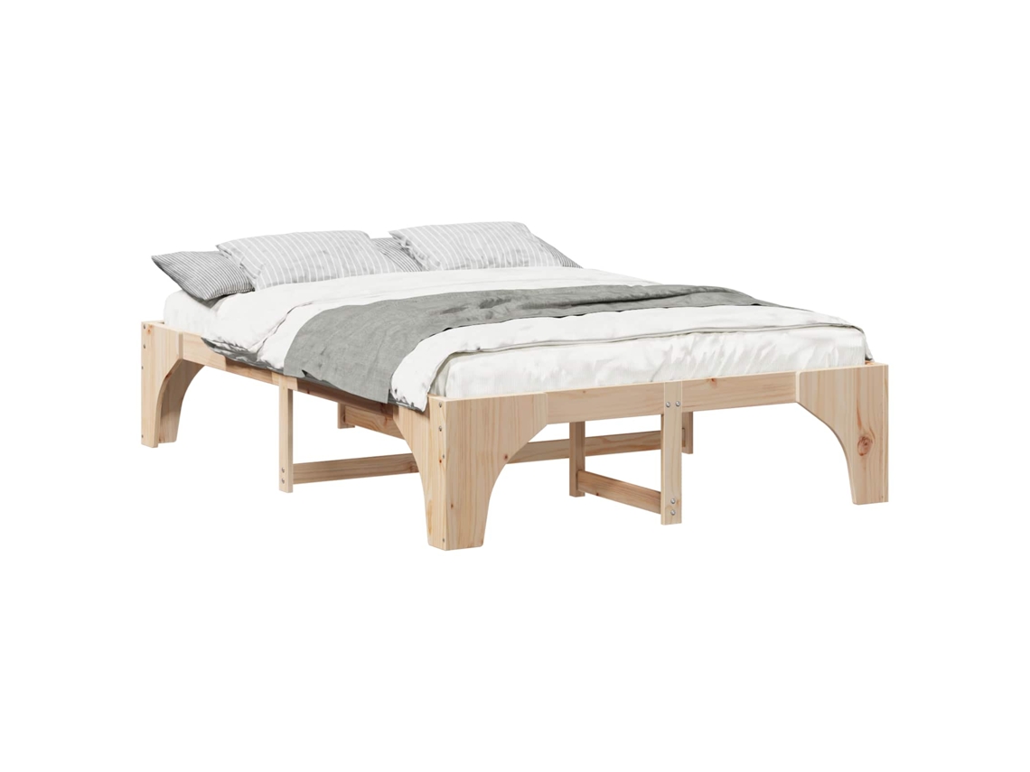 Estrutura da Cama Castanho 150 X 200 Cm MAISON EXCLUSIVE
