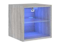 Tv Wall Cabinet, Tv Wall Cabinets Vidaxl Cinzeto Madeira Processada (n/a)