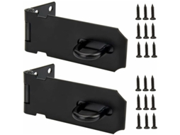 Cadeados Com Fecho De Aço Inoxidável Preto De 4 Polegadas Para Porta, 2 Peças, Veja Aqui