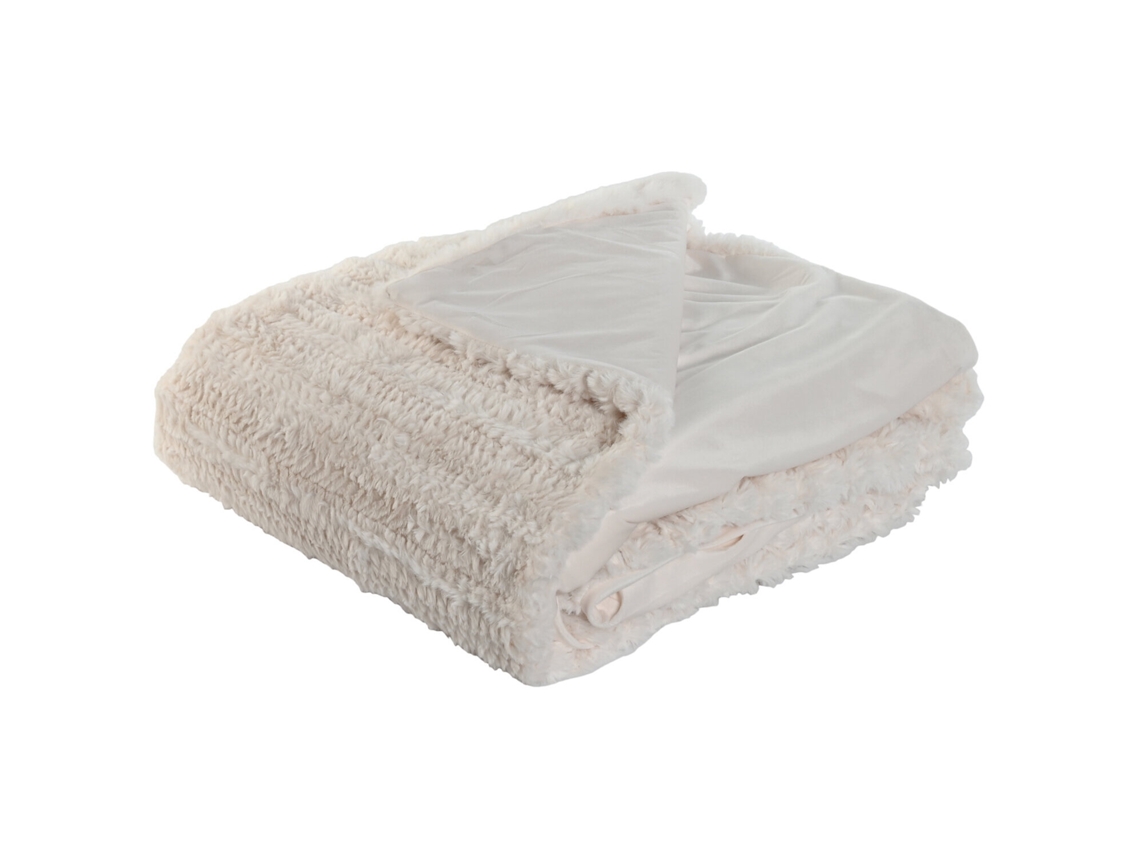 Manta de Poliéster 580 G/m² Cor Cru para Cama, 220 X 240 X 1 Cm ALEXANDRA HOUSE LIVING