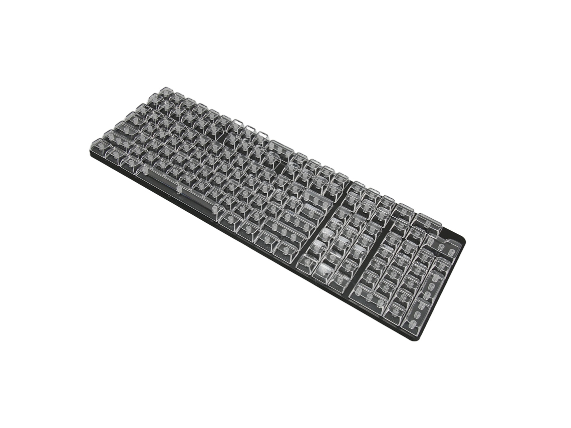 Aetheria conjunto de Teclas 132 Teclas Pc Transparente Altura Cbsa Ergonômico para Teclado Mecânico Branco