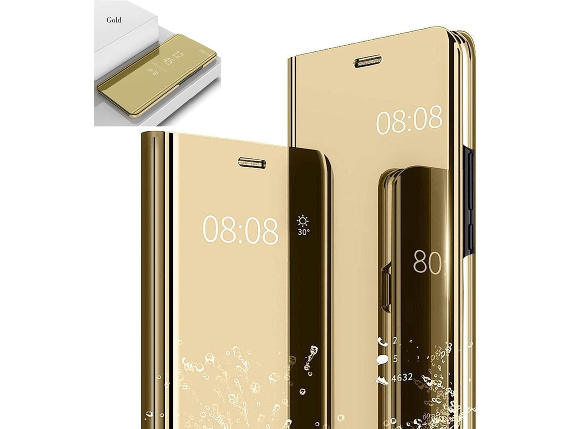 Capa Espelho Protetora Dourada para iPhone 7 Plus HONGWE. Transparente