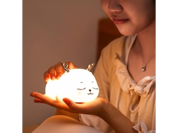 Luminária Noturna De Silicone Lâmpada Portátil Em Formato Veado 1,5w