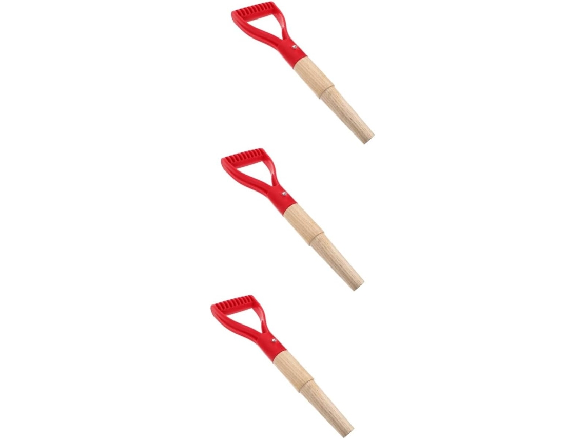 Topbathy Besportble Conjunto de 3 Peças Cabos para Pá Jardim, Ferramentas Escavação e Rastelamento, Reposição