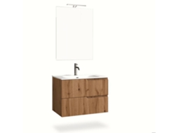 Conjunto de Banheiro de 4 Peças Venere Carvalho 80Cm AQA DESIGN