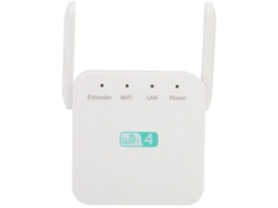 Amplificador Repetidor De Sinal Wifi De Porta De Rede Única 300m Com Antena Externa Yizhood (branco)