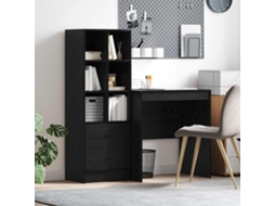 Vidaxl Mesa Carvalho Preto 115,5 X 50 X 127 Cm 2 Unid.