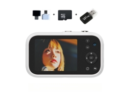 Câmara Digital Zoom De 16x, Tela Ips De 2,8 Polegadas, Câmera Dupla Hd (branco - Cartão De 32 Gb) Cuich