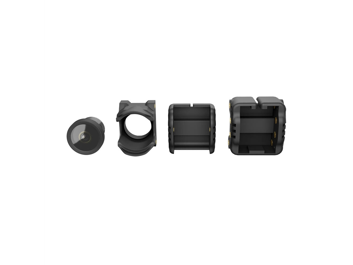 Lente Flywoo 155 Wide Fov Sem Vinhetas, Preta, de Substituição para Dji O4 Lite Air Unit. MDUG