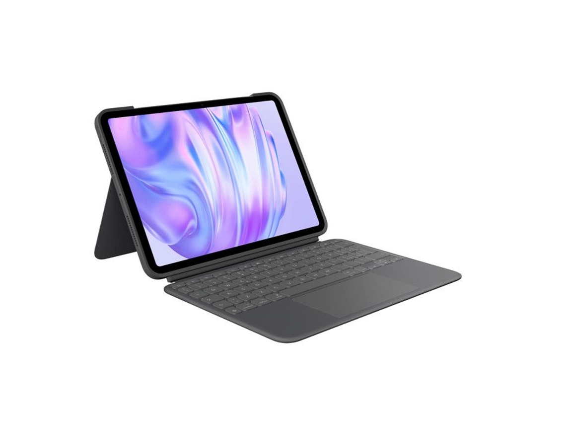Combo Touch Capa Teclado Para Ipad Pro 11 Retroiluminada Grafite Logitech