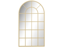 Espelho De Parede Para Guarda Roupa 110x62cm Dourado | Moldura De Metal Decorativa | Ideal Para Quarto E Sala Sini Tech Store