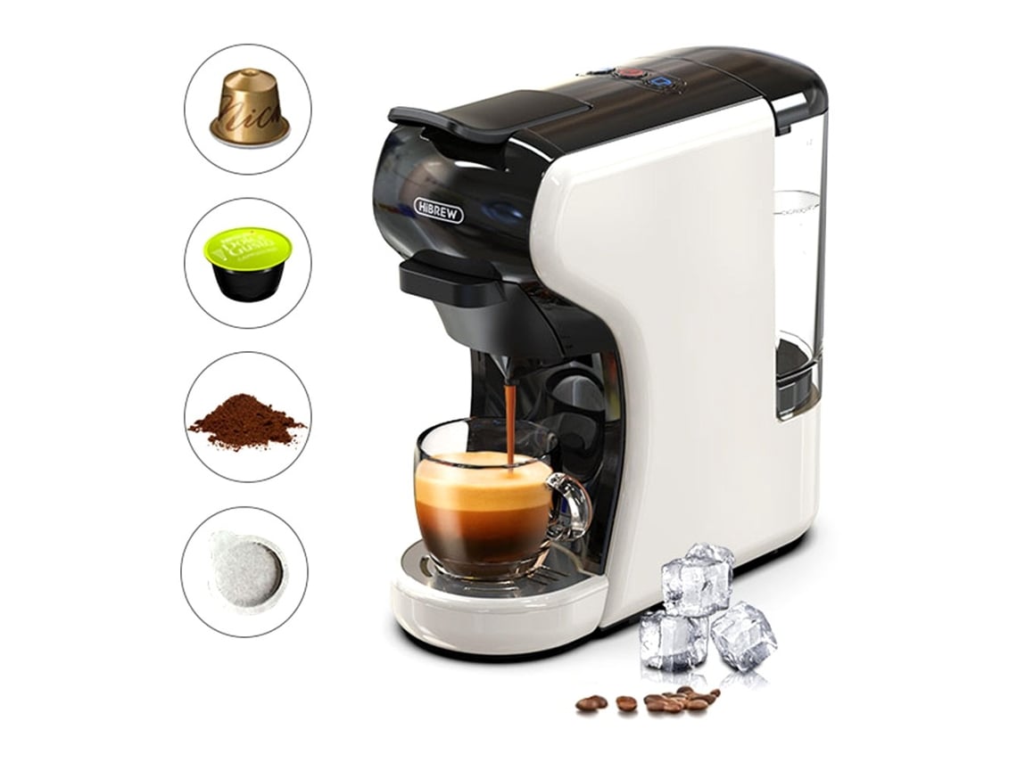 Máquina de Café Expresso Hibrew H1A 1450 W 19 Bar Extração Quente/Frio 4 em  1 Máquina de Café de Múltiplas Cápsulas | Worten.pt