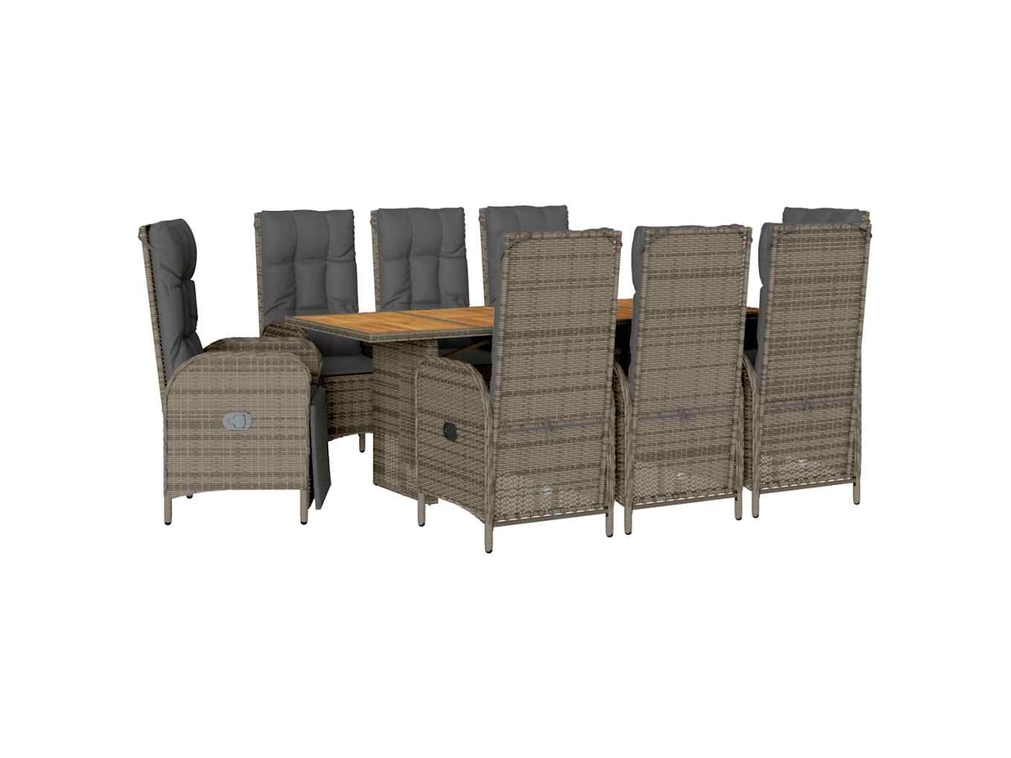 Garden Dining Set, Garden Dining Sets Vidaxl Cinzeto Rattan / Vime (n/a)