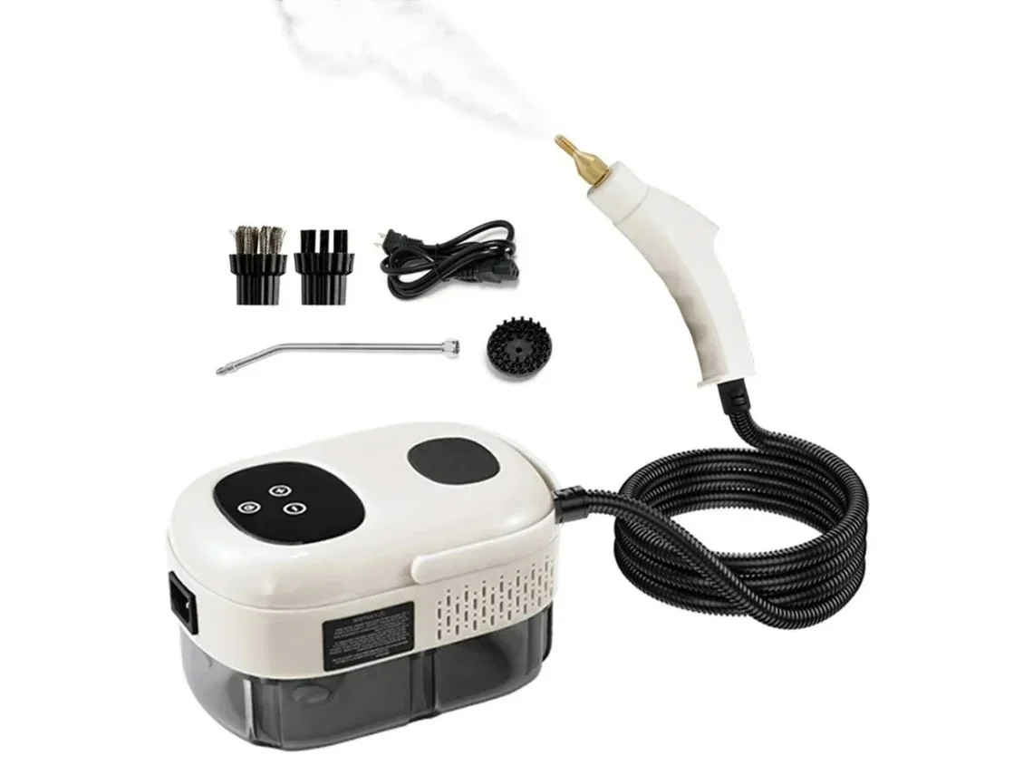 Limpador a vapor inteligente de alta pressão e alta temperatura, 1100ml, 2500w, para casa, ar condicionado, cozinha e carro.