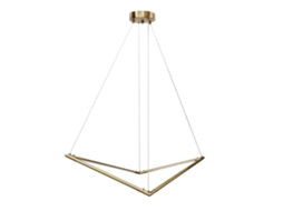 Candeeiro Suspenso Rea App1776-cp Brush Gold Led Regulacja Wysokości