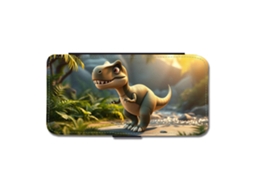 Capa De Celular Flip Infantil Com Desenho De Dinossauro Tiranossauro Rex Para Iphone 17