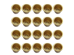 2026 20 Inserts Metálicos para Velas Decorativas Soportes Diy Aluminio Ouro Ouro
