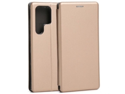 Capa Ultra para Samsung Galaxy S23 Ultra BELINE Pele Sintética Magnética Dourado
