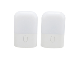 2pcs Luz Noturna Inteligente Plug in Sensor de Luz Led 0.5w Dimmable Luz Quente Uk Plug 220 240v