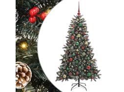Árvore De Natal Artificial Com Luzes Pré Iluminadas Vidaxl Verde Pvc (83,5 X 83,5 X 150 Cm)