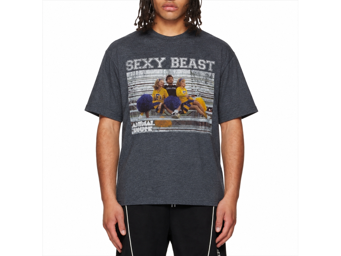 Rockinstone Animal House Movie Sexy Beast Heather Navy Adult T-shirt Size:l