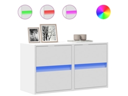Tv Wall Cabinet, Tv Wall Cabinets Vidaxl Branco Madeira Processada (n/a)