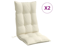 Highback Chair Cushion, Highback Chair Cushions Vidaxl Creme Tecido (n/a)