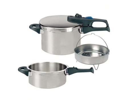 Autocuiseur A Vapor Fackelmann Elo Praktika Plus Xl Aço Inoxidável 18/10 22 Cm 3 A 6 Litros