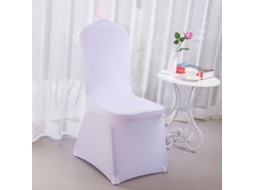 1 Pacote Protetor Removível para Cadeira de Sala de Jantar para Casa Restaurante-Branco Puro EVELTEK 40x90x38CM