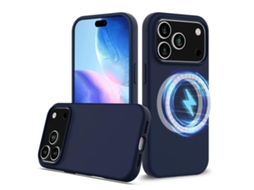 Capa De Silicone Com Magsafe Para Iphone 17 Pro Max - À Prova De Choque E Resistente A Quedas