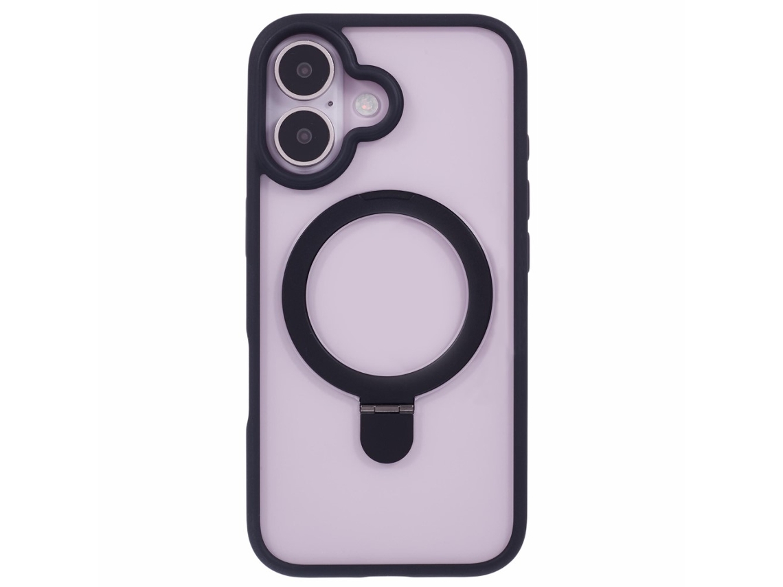 Casa Em Tpu, Magnético Com Suporte Para Apple Iphone 16 Plus - Preto