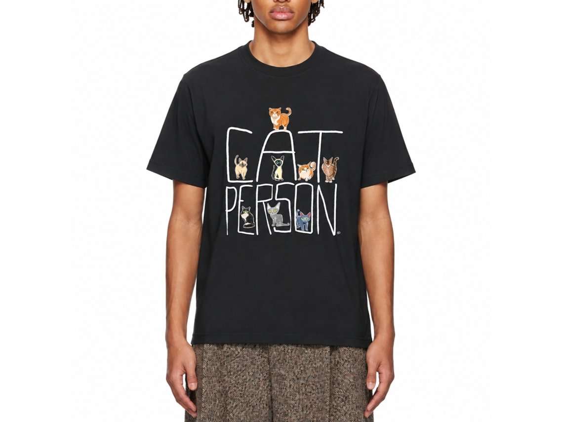 Rockinstone Pet Person By Drunkdrawn Drunkdrawn Cat T-shirt Unique Designer Style