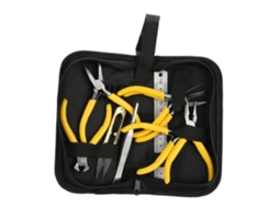 Kit De Ferramentas Para Reparação De Relógios E Joias Com Pinças, Pinças, Régua E Tesouras (9 Peças)