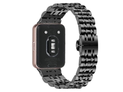 Pulseira De Aço Inoxidável Com Fecho Borboleta E Sete Contas Para Relógio Honor X5