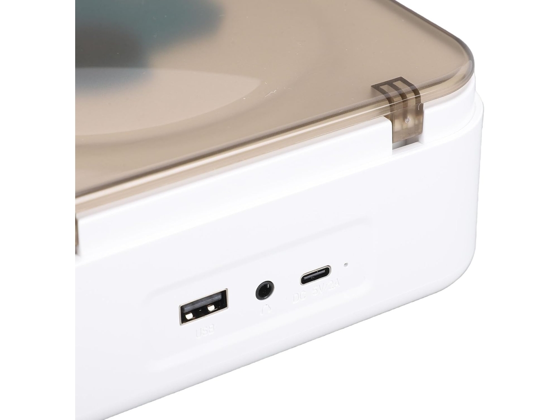 Leitor Cd Bluetooth Retrô, Reprodutor De Música Portátil Com Duas Caixas De Som Para Casa E Viagens