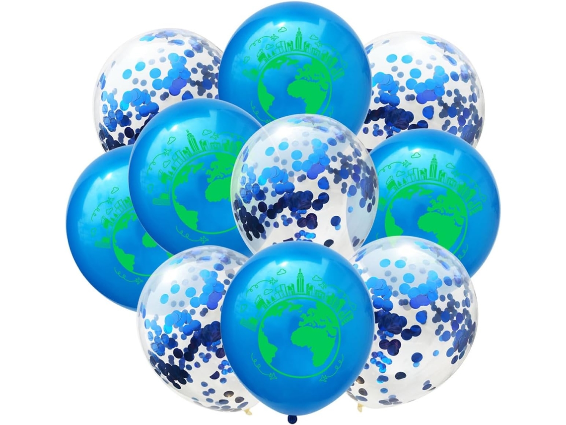 20 Balões De Látex Azuis De 12 Polegadas Para Decoração De Aniversário