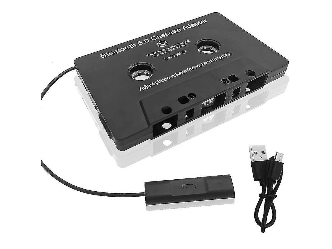 Cabo Usb, Adaptador Universal Bluetooth 5.0 Para Cassete, Conversor De Fita Para Automóvel, Abs, Preto, Para Telemóvel