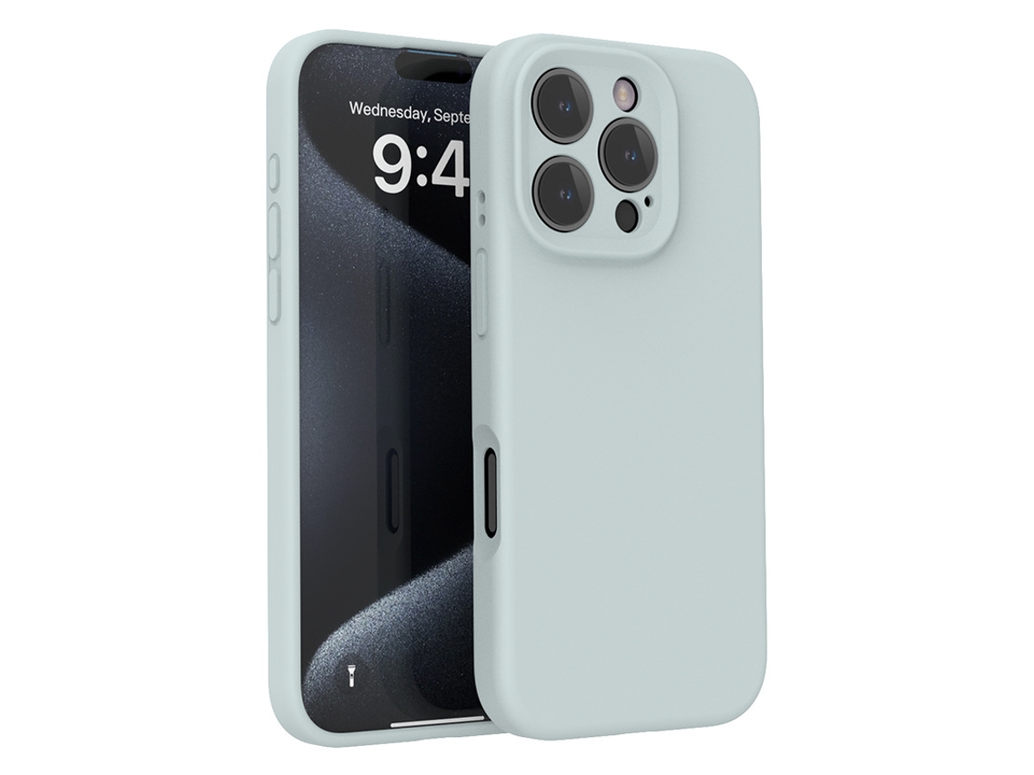 (ciano, Iphone 16 Pro Max) Capa De Silicone Líquido — Compatível Com A Série Iphone — Proteção Total Da Lente E Resistente A Quedas