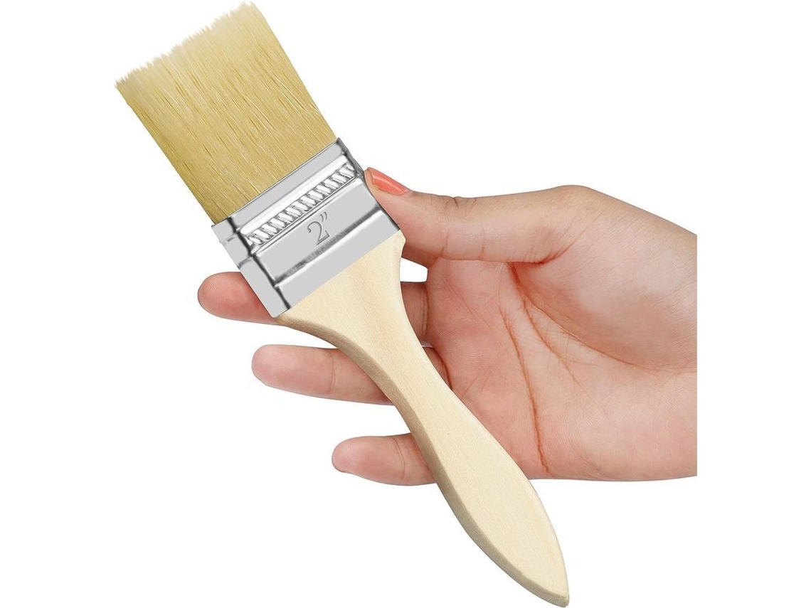 Set de Pincéis de Pintura 2" de Madeira Profesionales para Pintura, Verniz y Manufaturas (12 Unidades)