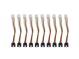 Aetheria 10 Cabos Sata Divisor de Alimentação 4pin Ide para 15pin Conversor para Hdd e Drives Ópticos