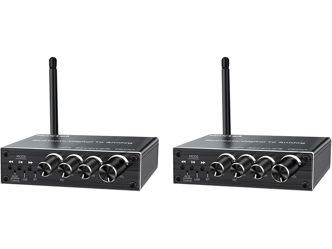 Adaptador Com Receptor De Áudio Bluetooth 5.3 Duplo Para Unidade Usb E Microfone.