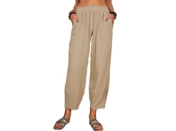 Fasst pantalones de Yoga de Perna Larga, Casual, Mulher (S/MARCA)