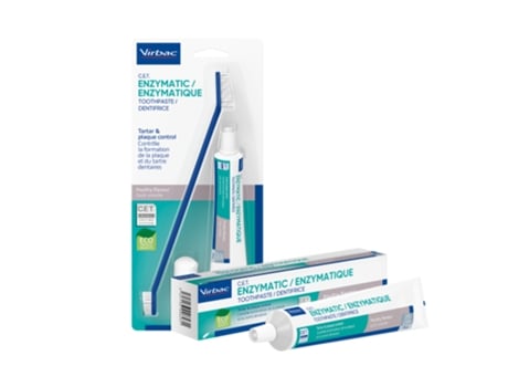 Virbac Escova De Dentes + Kit De Pasta De Dentes Enzimática C.e.t.