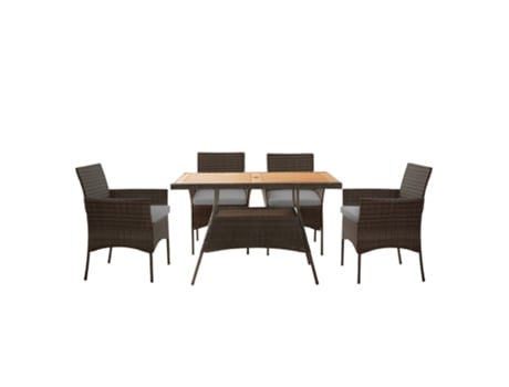 Conjuntos de Refeição TEAMSON HOME (Rattan - 73,7 cm)