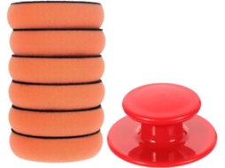 Conjunto De Boinas De Polimento Manual Laranja Para Carros E Barcos, Fácil De Usar.