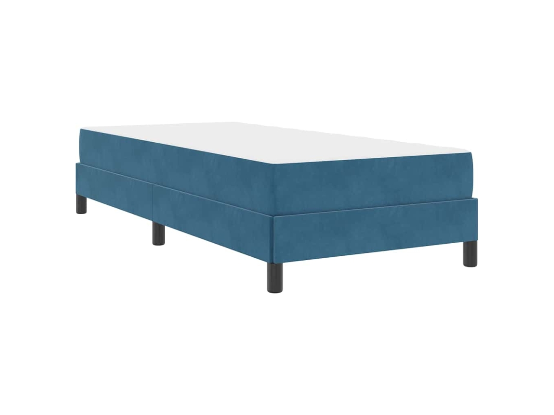 Conjunto 1 Cama Box Vidaxl Azul Tecido (90 X 200 Cm)
