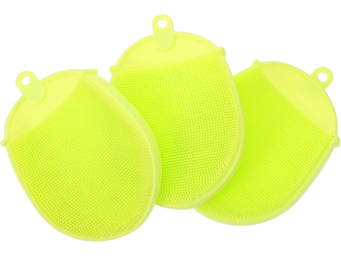 Conjunto Aboofan Com 3 Escovas De Banho Silicone, Tamanho Médio, Massageador De Pele, Limpeza E Esfoliação Para Mulheres